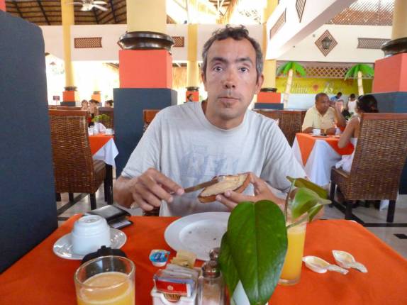Café da manhã no hotel em Punta Cana, no litoral da República Dominicana